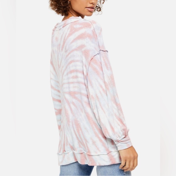 NWT Free People Best Catch Tie Dye Tee - Picture 6 of 16